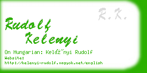 rudolf kelenyi business card